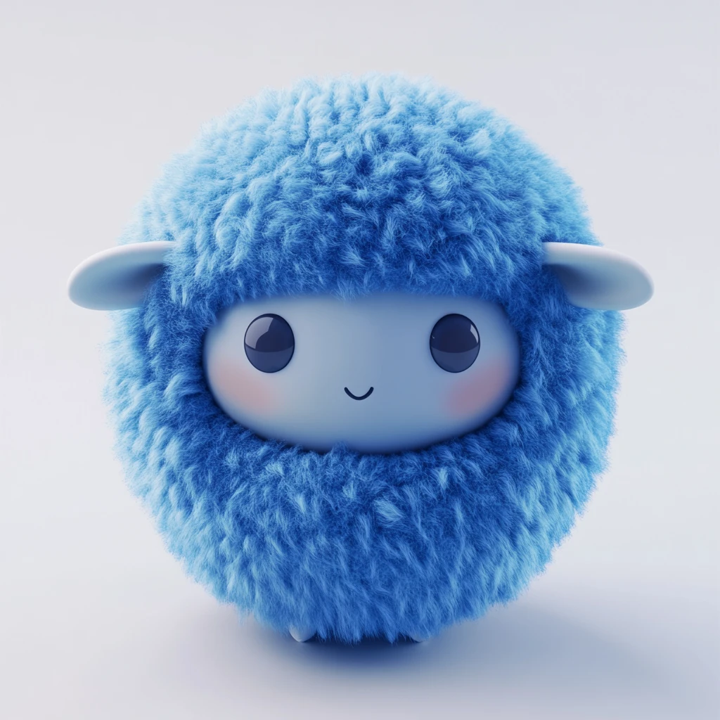 蓝色绵羊头像