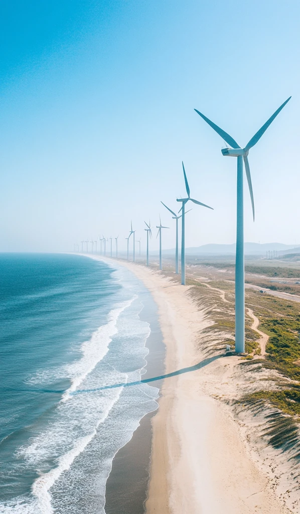 白沙海岸风力发电机