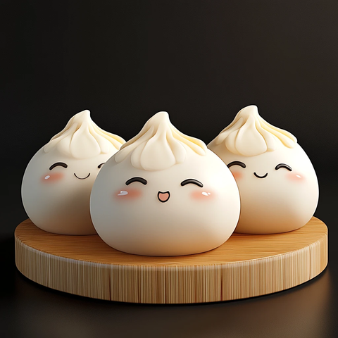 卡通可爱汤圆饺子