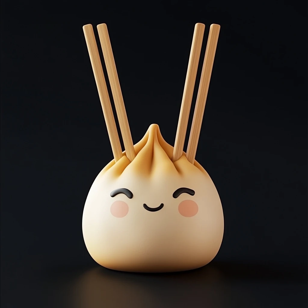 卡通可爱粽子饺子图标