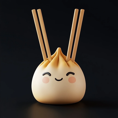 卡通可爱粽子饺子图标