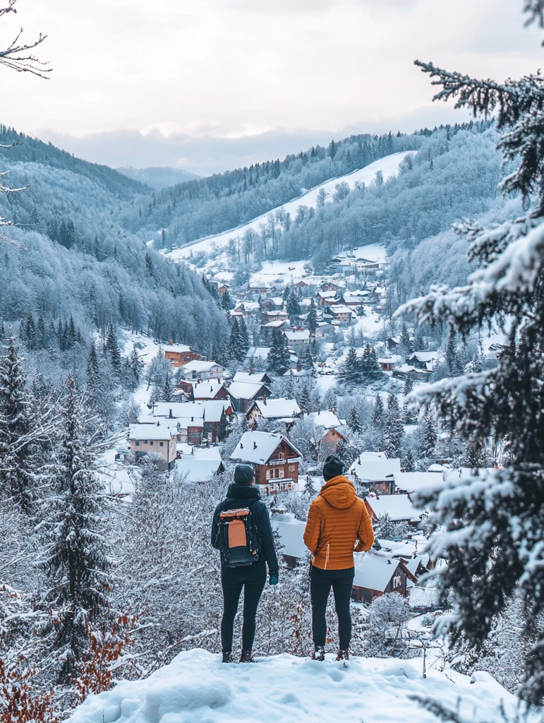雪山顶上的合影