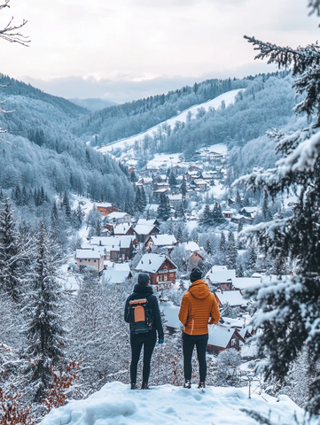 雪山顶上的合影