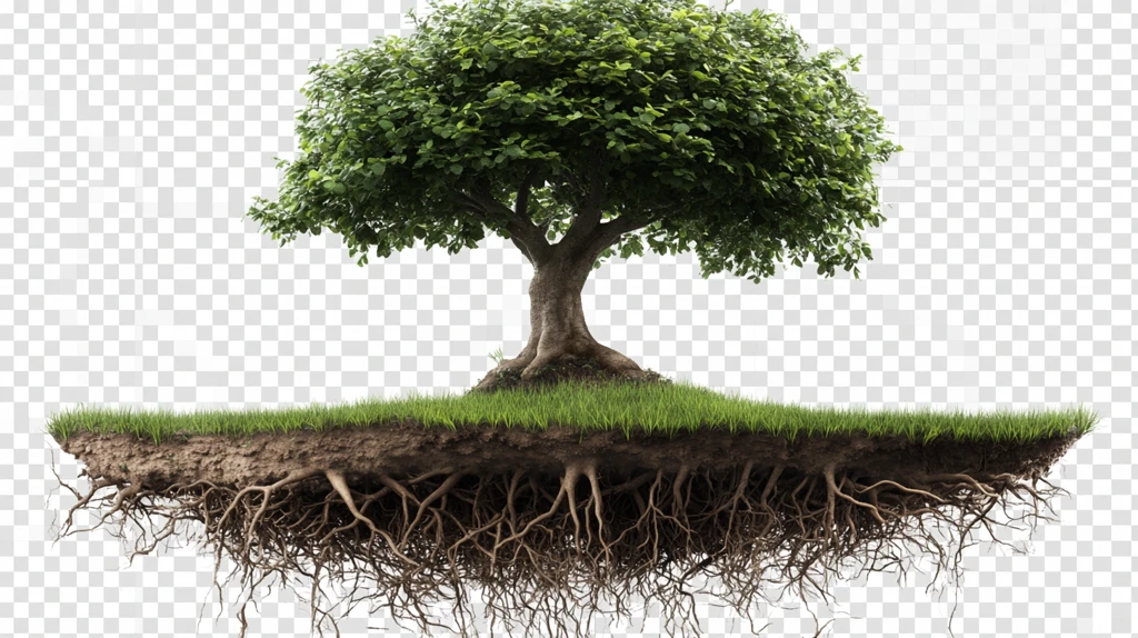 树木树根大树