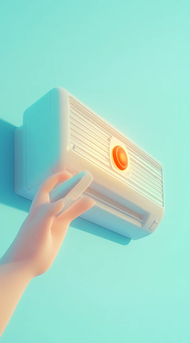 遥控器与空调按钮