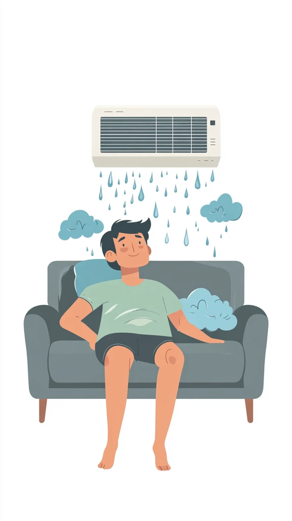 卡通人物空调滴水