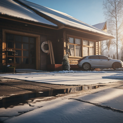 车库门口的车轮