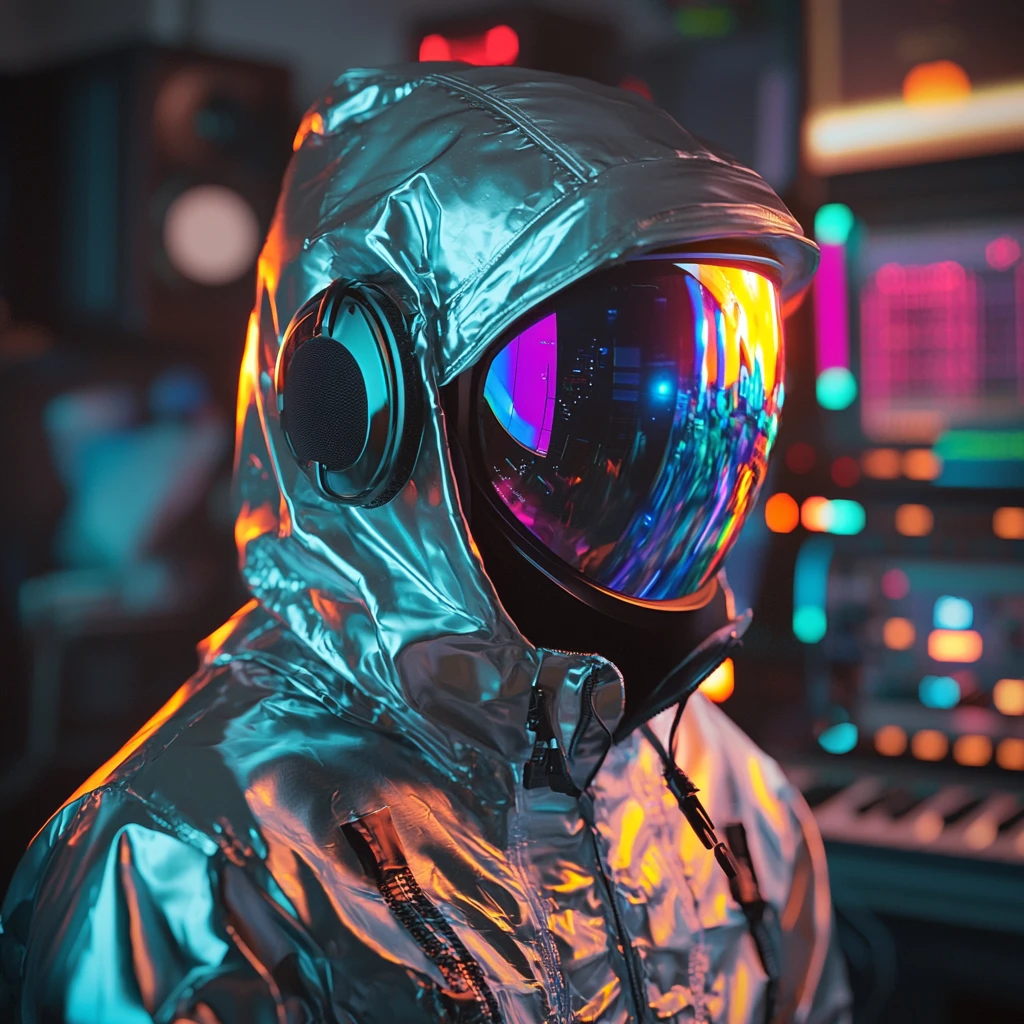 银色头盔音乐室