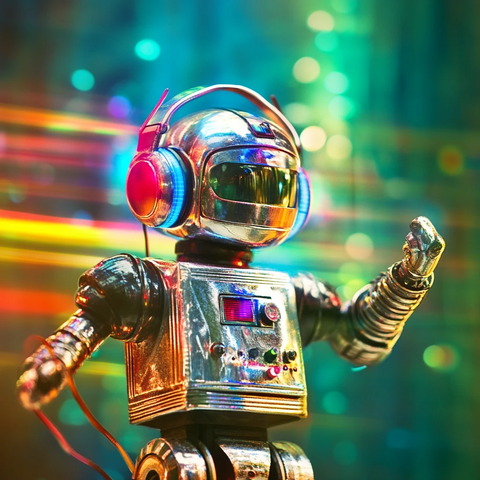 复古机器人跳舞