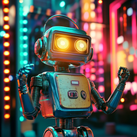 复古机器人跳舞