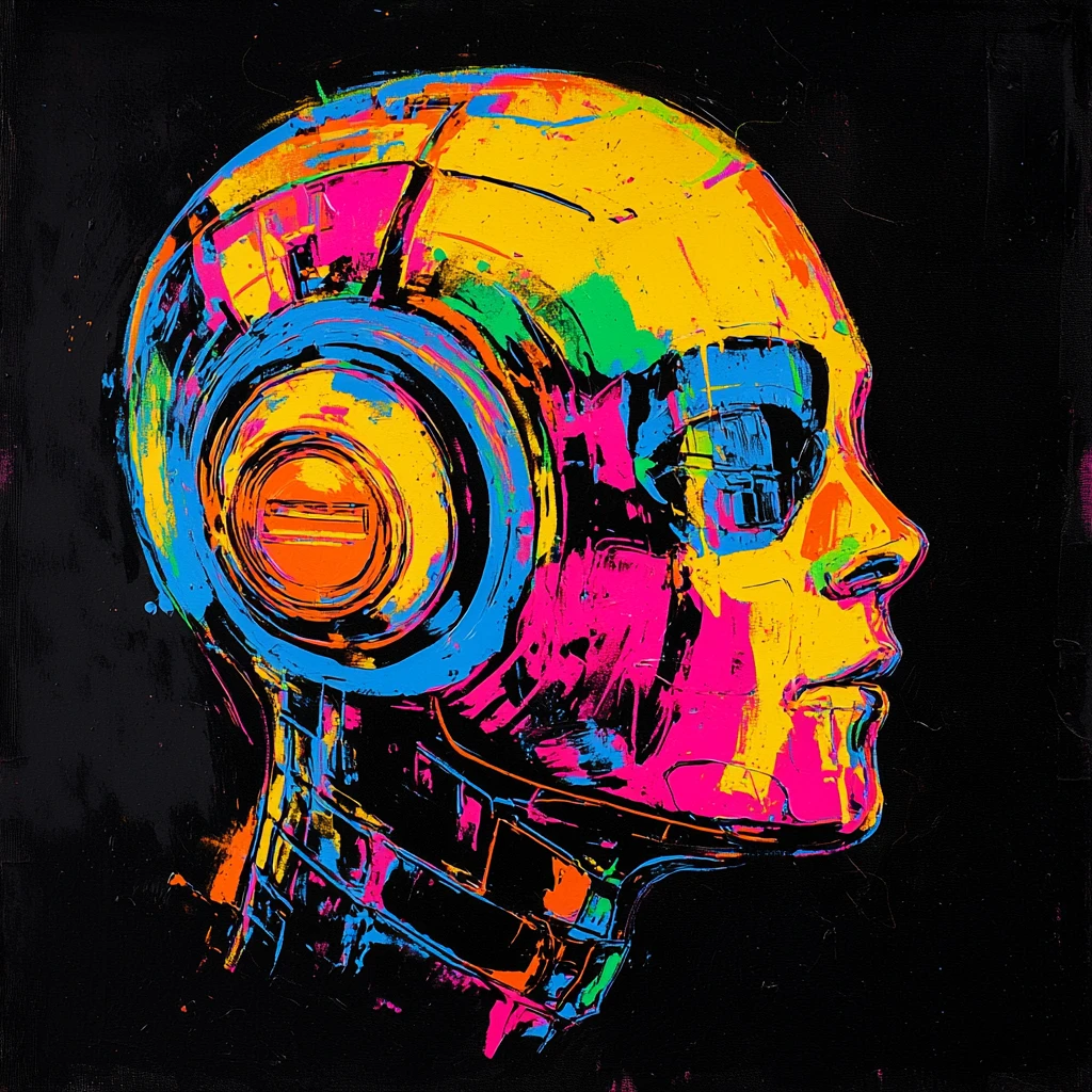 科幻机器人肖像