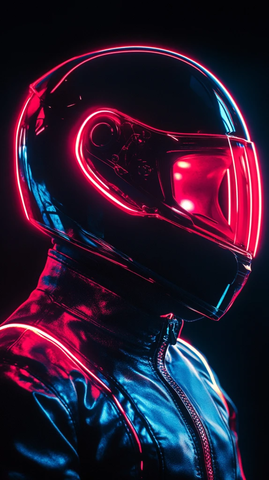 霓虹骑士头盔