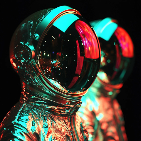 宇航员玻璃质感