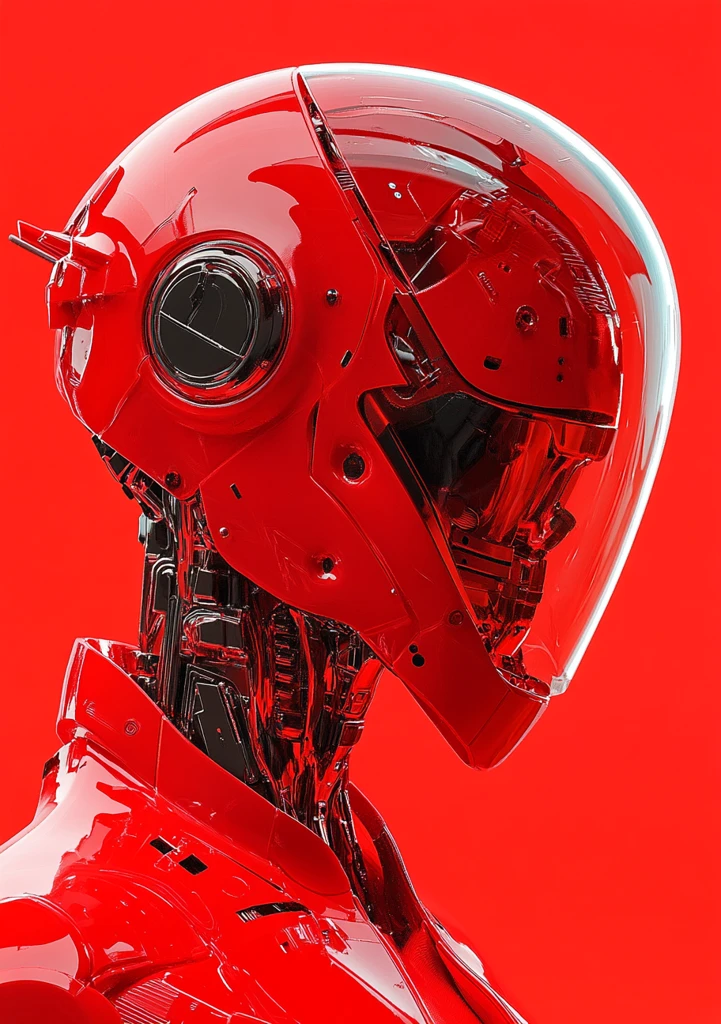 红色机器人未来装