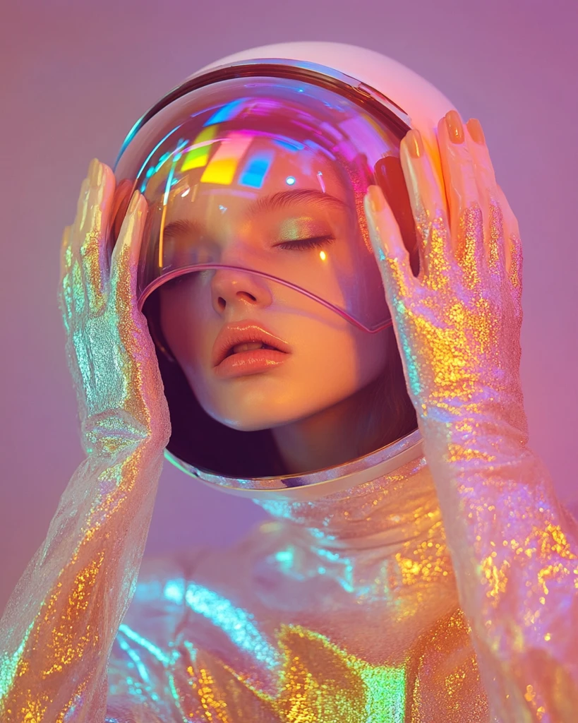 女宇航员时装照