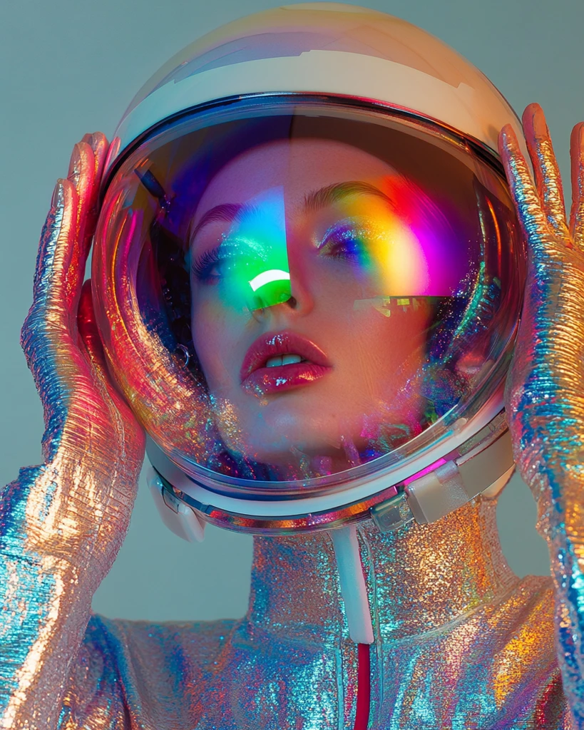 女宇航员时装照