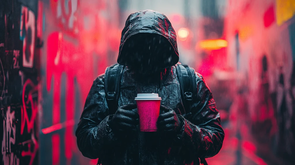 外卖咖啡杯涂鸦