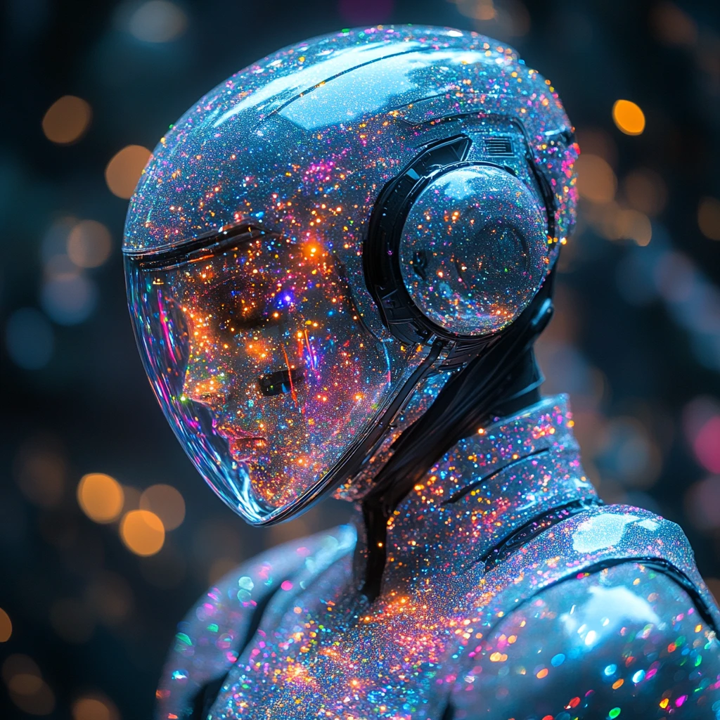 机械机器人全息图