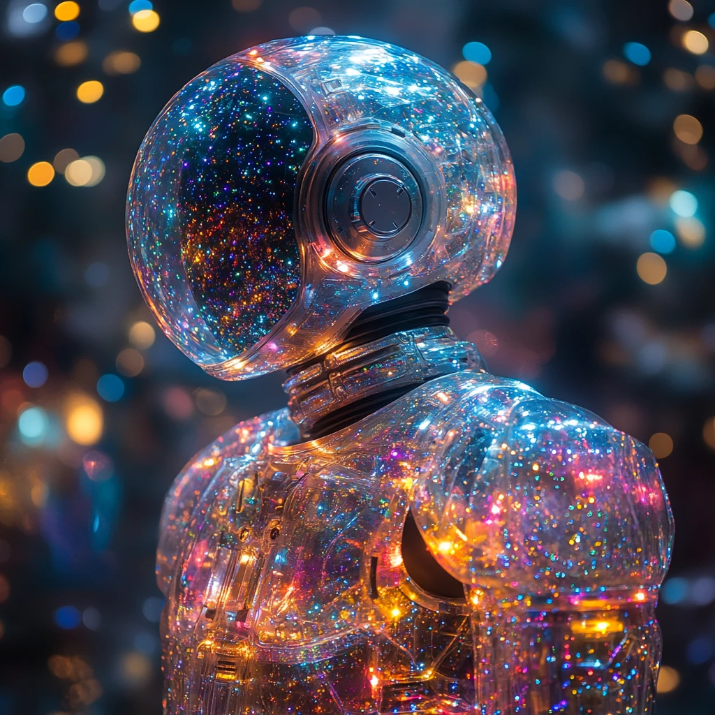 机械机器人全息图