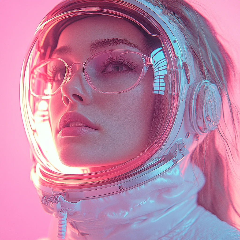 宇航员年代肖像