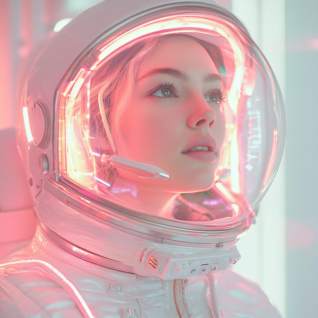 宇航员年代肖像