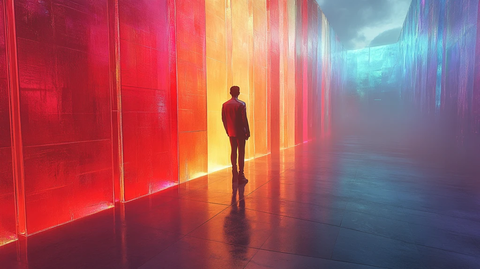 太空人低多边形设计