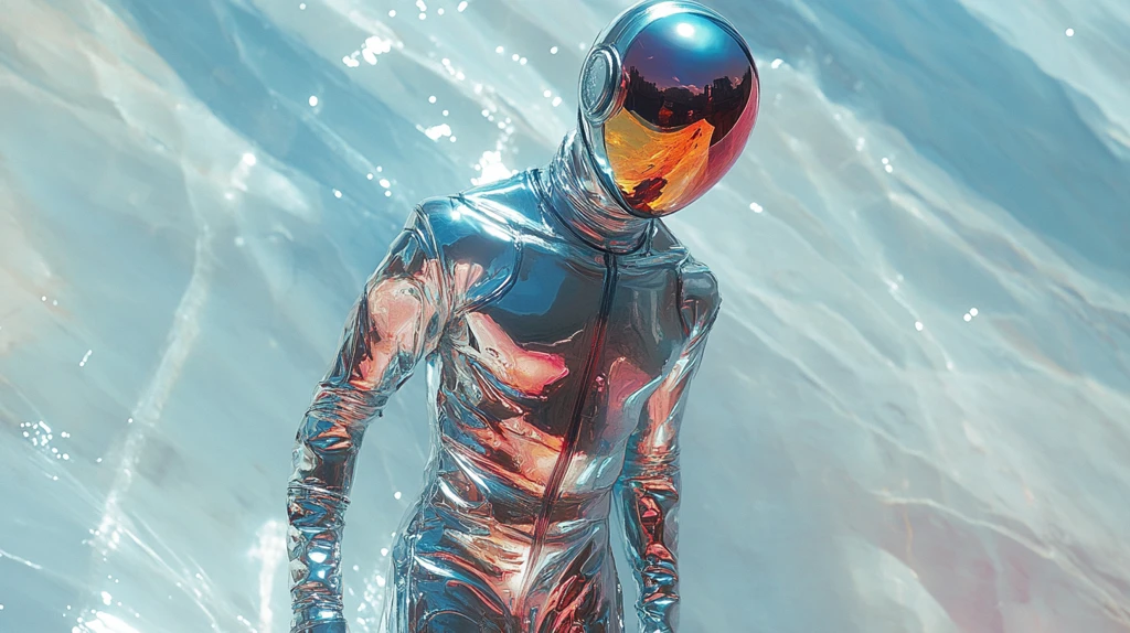 太空人低多边形设计