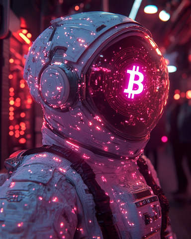 宇航员比特币头盔