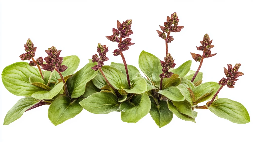 红骨罗勒叶