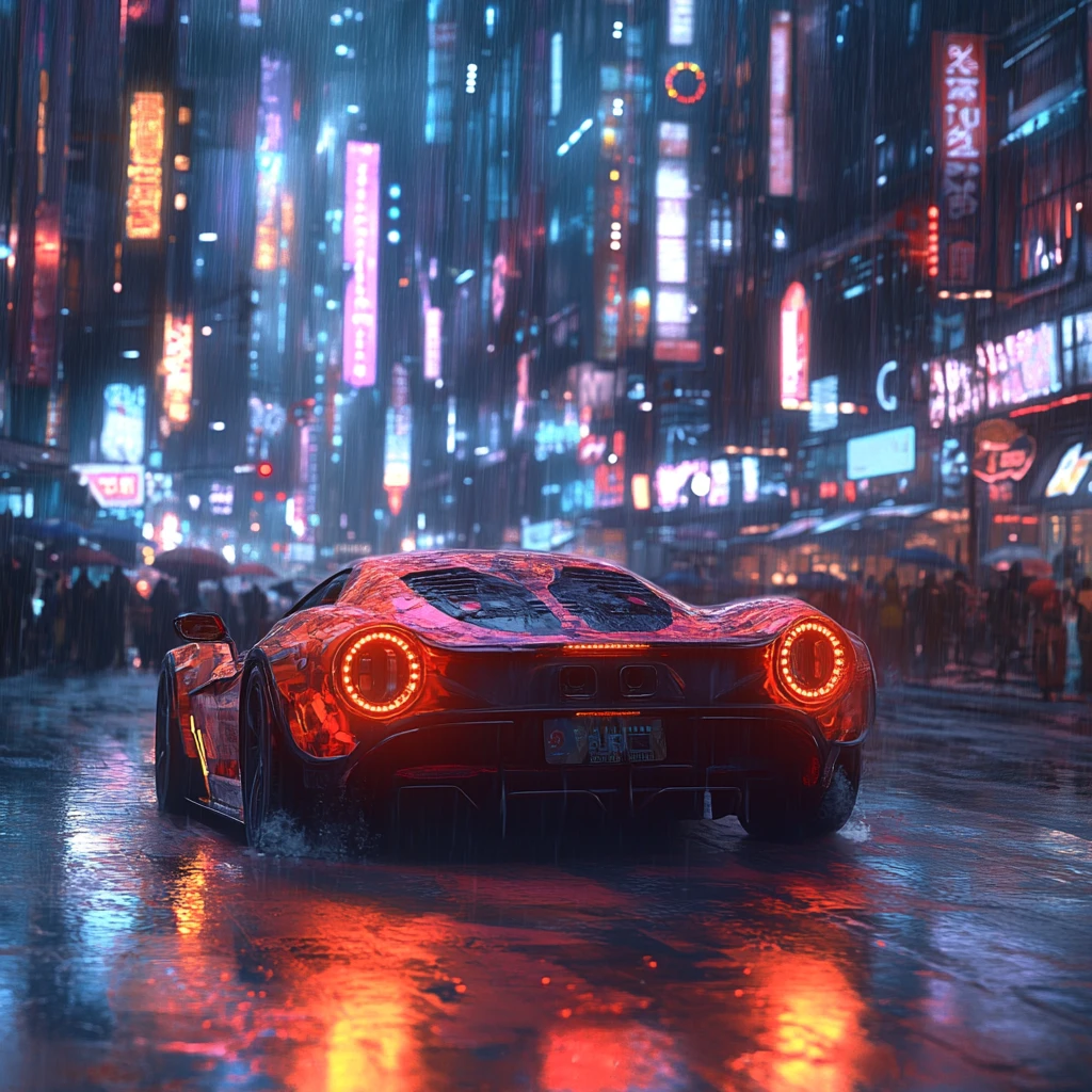 霓虹都市飞驰车