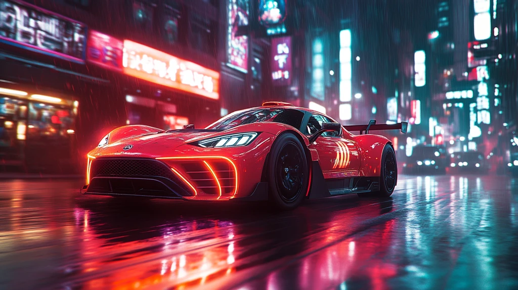 铁侠风格跑车飞驰