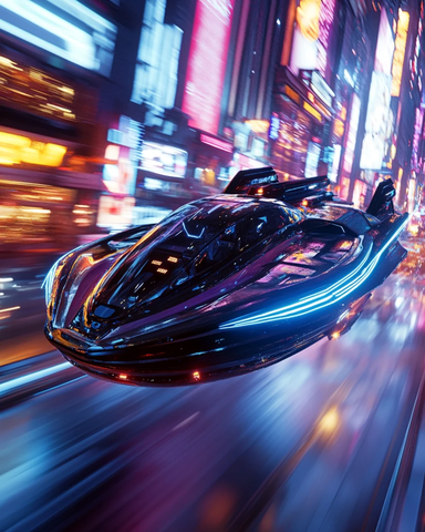 飞行器穿梭未来城