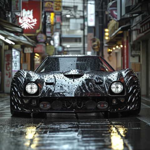 黑定制暴走族车