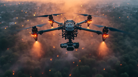 无人机喷洒农药