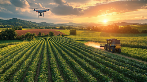 无人机喷洒与收割
