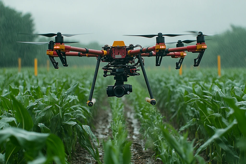 水滴喷洒无人机