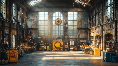 工业车间内部场景