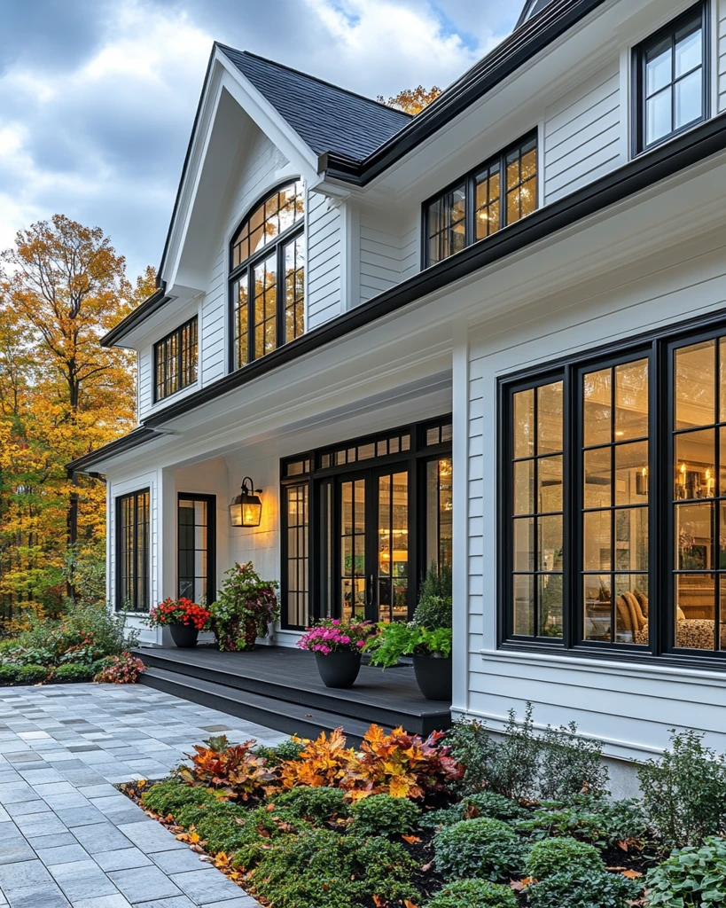 白色外墙现代住宅