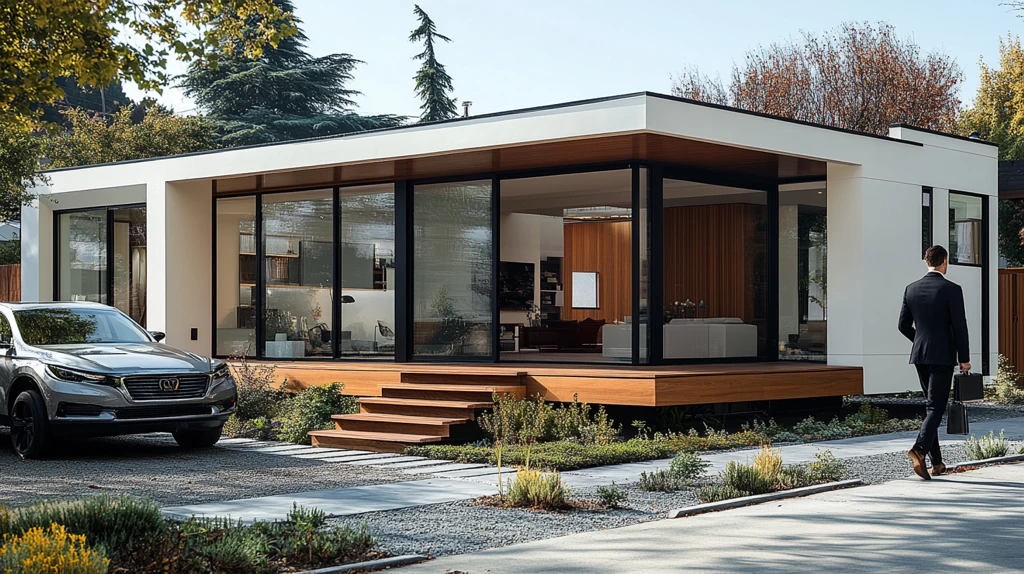 简约现代平顶单层住宅