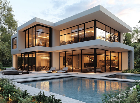 白屋黑窗无限池