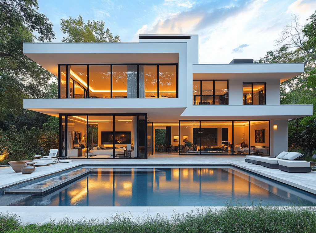 白屋黑窗无限池