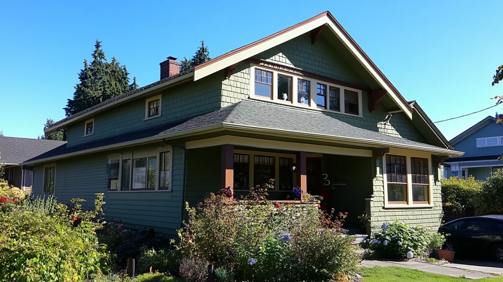 工匠风格房屋排水系统