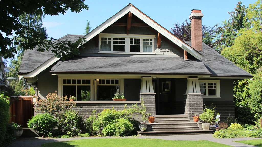 工匠风格房屋排水系统