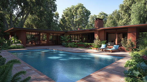 山景四居室外泳池