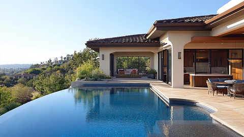 山景四居室外泳池