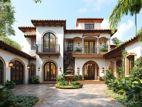 庭院拱门车库设计