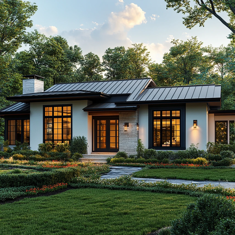 现代牧场风格房屋