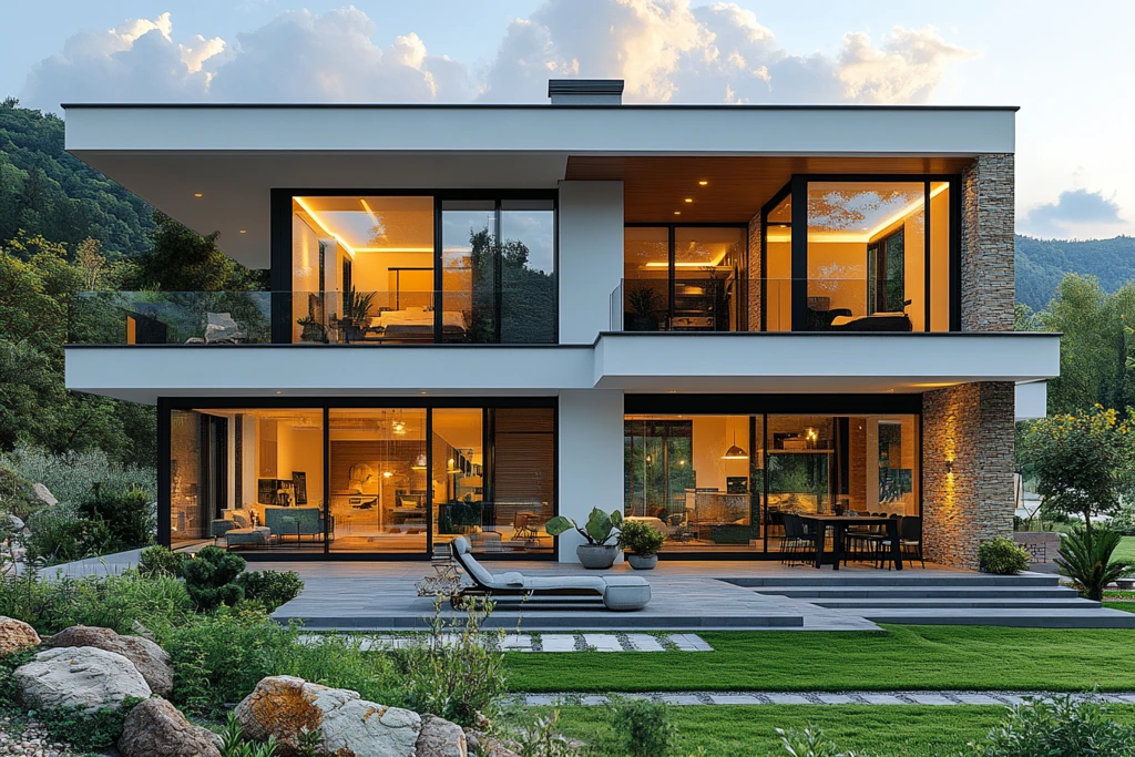 大窗户花园房屋