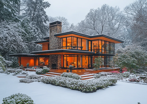 雪山花间现代宅