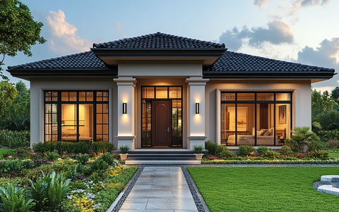 三室一厅欧式平房